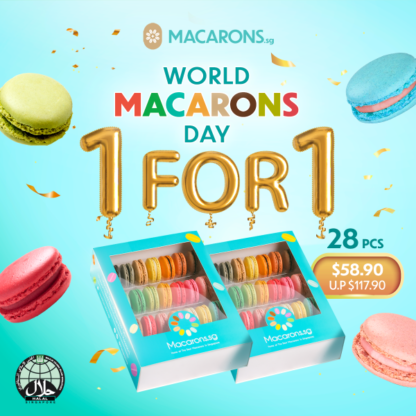 Macarons.sg 28pcs 1 for 1 deal