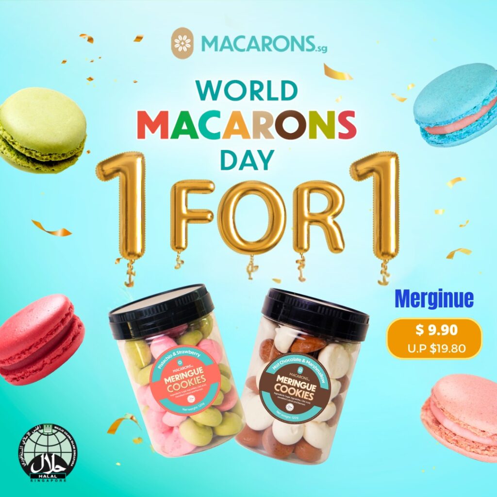 Macarons.sg Meringue 1 for 1